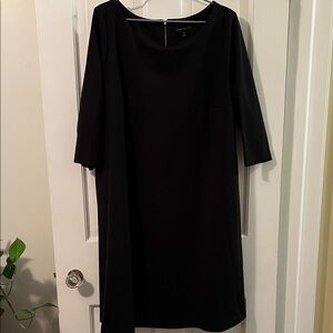 Lane Bryant Classic Black 3/4 Long Sleeve Dress